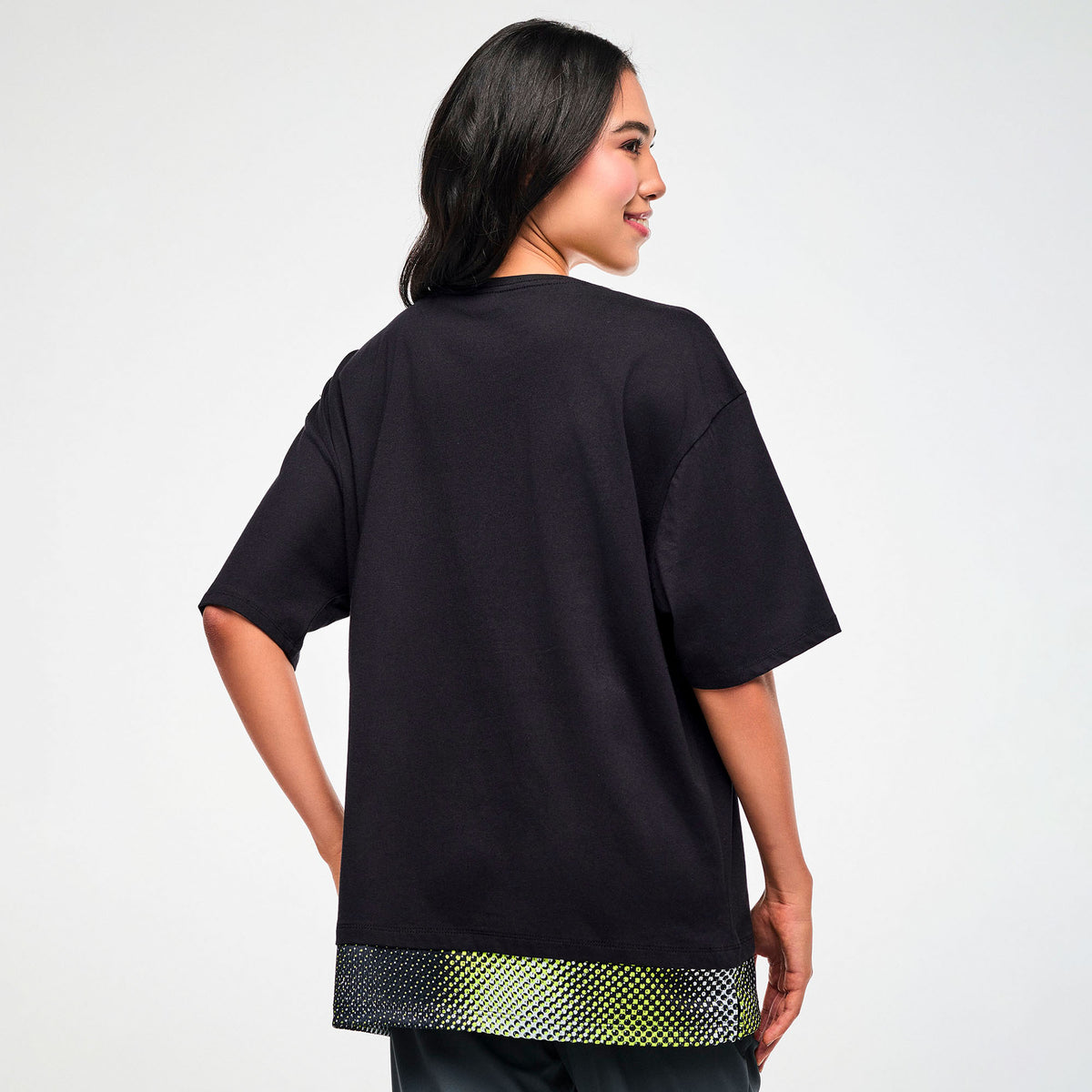 Electric Feel Men's Tee With Double Layered Hem