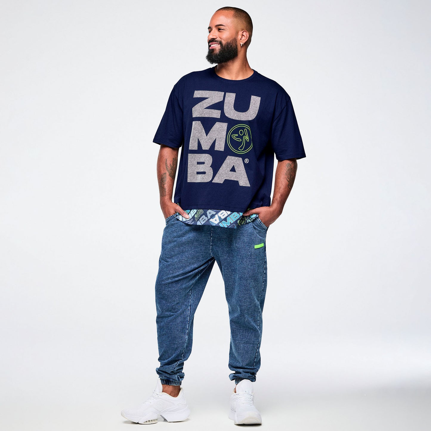 Jean Jamz Men's Double Layer Hem Tee