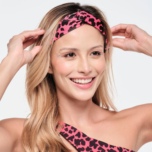 |ZA | Headband  Funscape Turban - Pink Happy