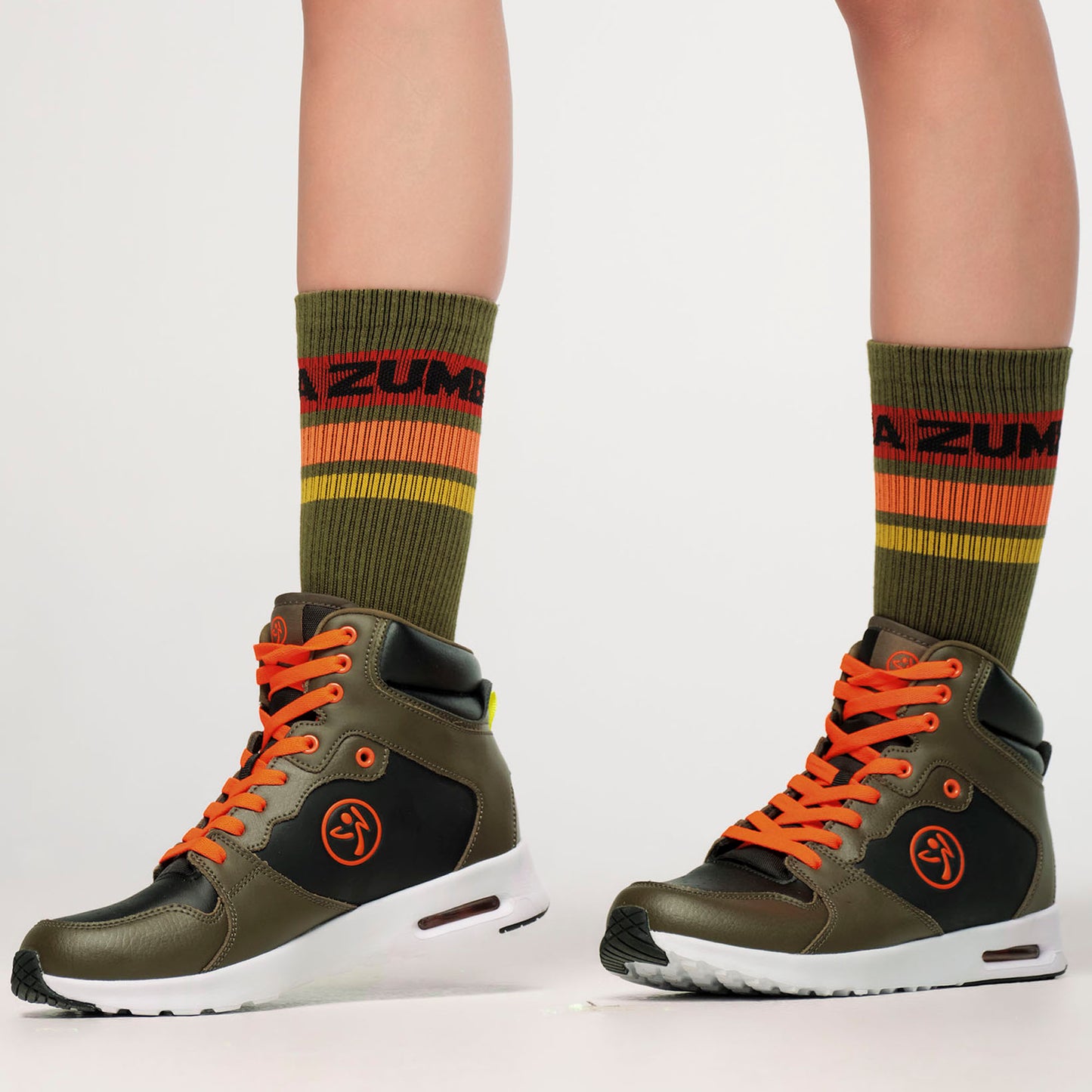 Zumba® Explore High Socks - Olive You