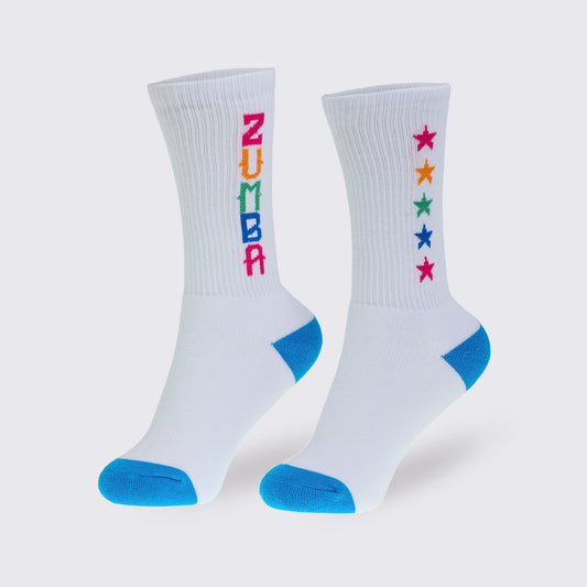 Zumba® Libre High Socks - Wear It Out White