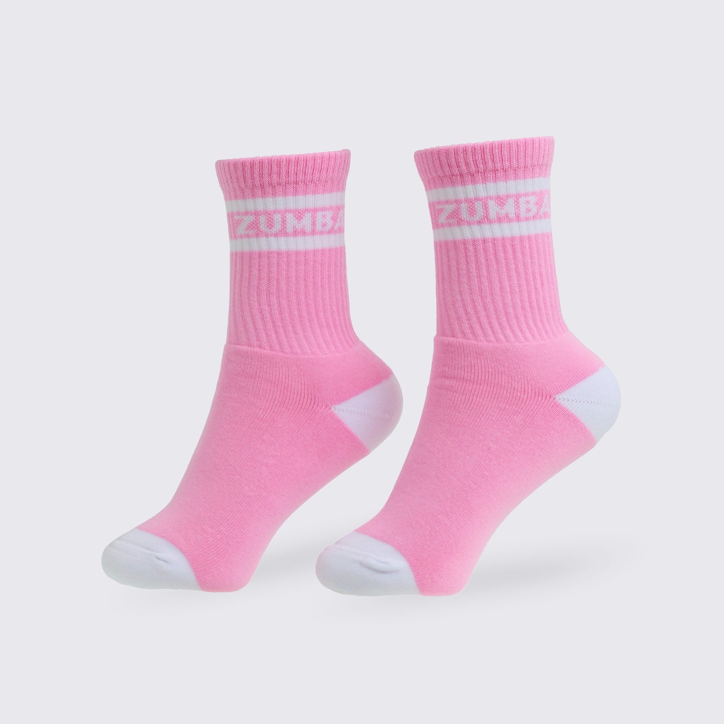 Zumba® Amour Plush Half Crew Sock - Rose