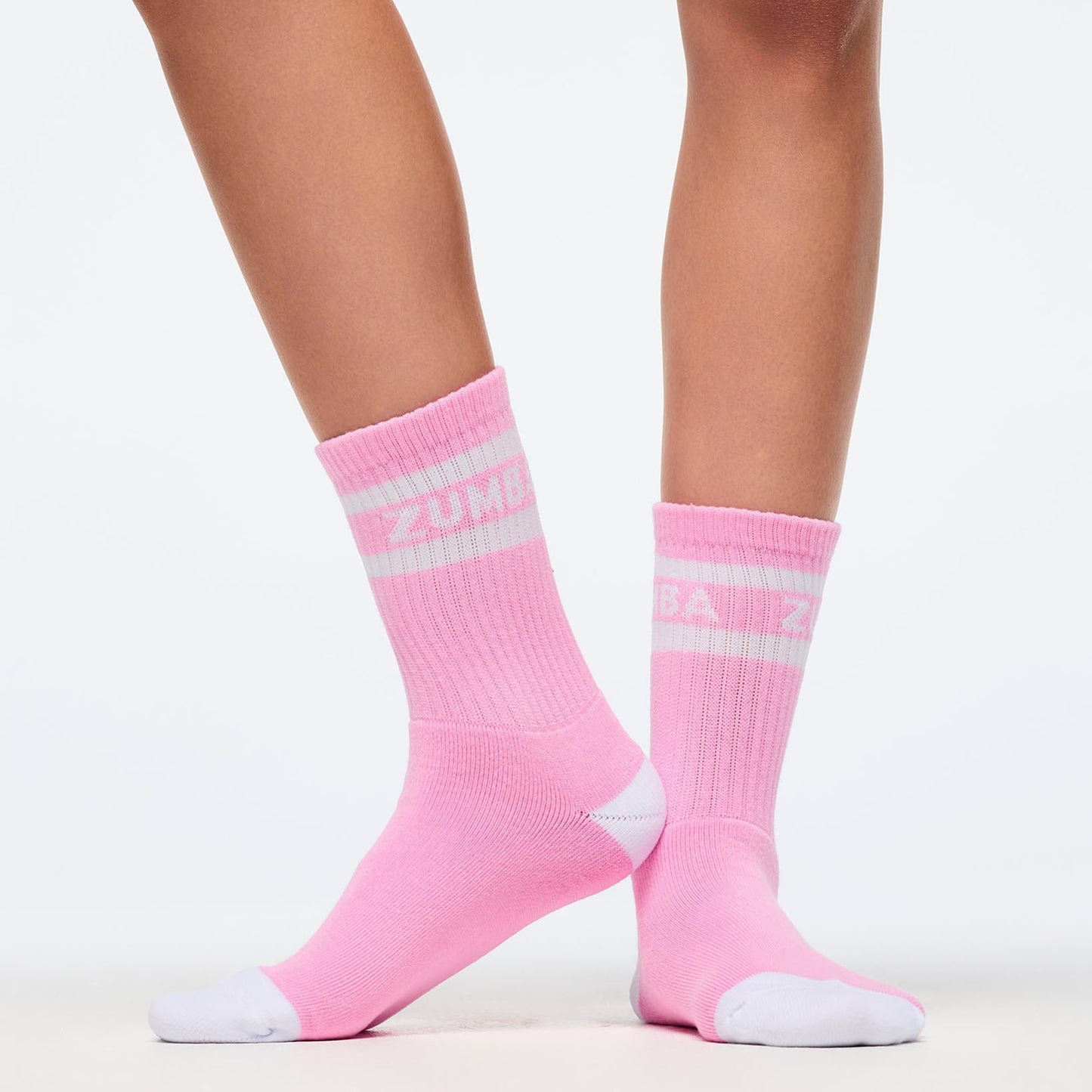 Zumba® Amour Plush Half Crew Sock - Rose