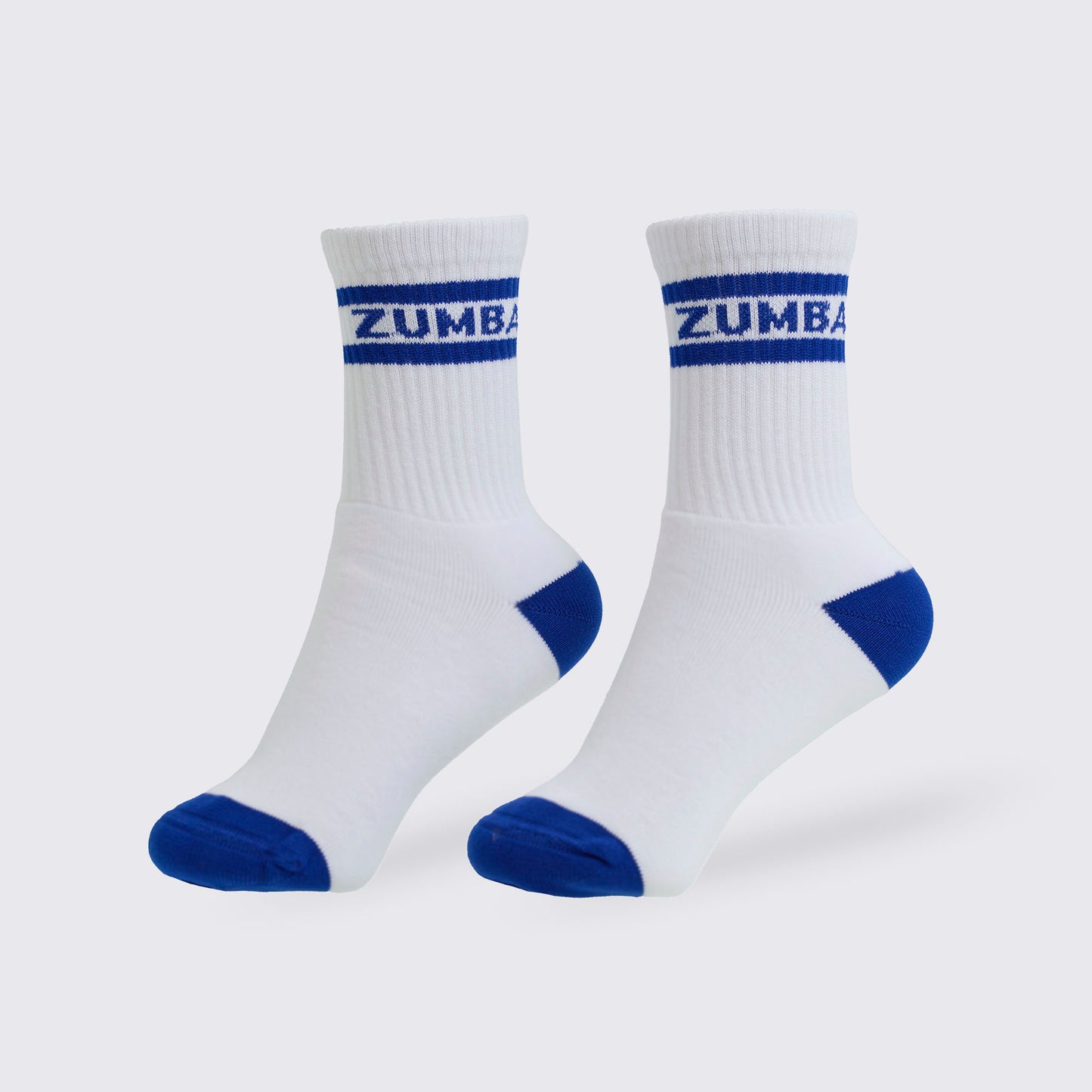 Zumba® Amour Plush Half Crew Sock - Blue