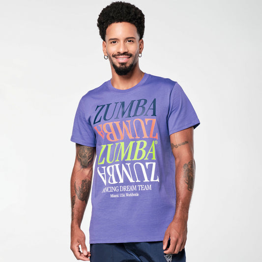 Zumba® Prep Crew Neck Tee - Periwinkle