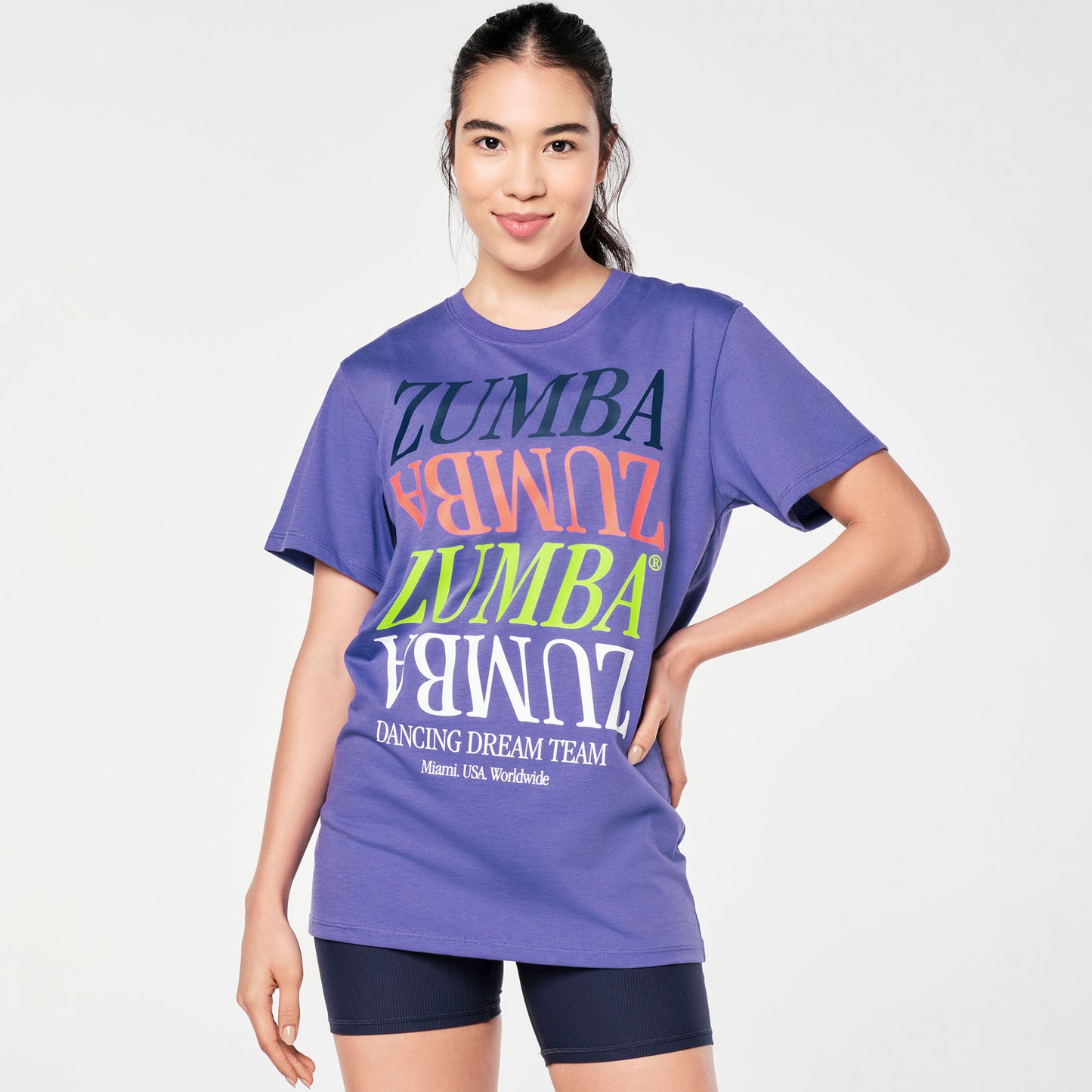 Zumba® Prep Crew Neck Tee - Periwinkle