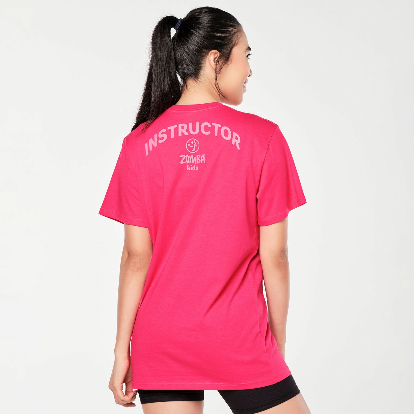 ZIN™ Zumba® Kids Crew Neck Tee - Deep Pink