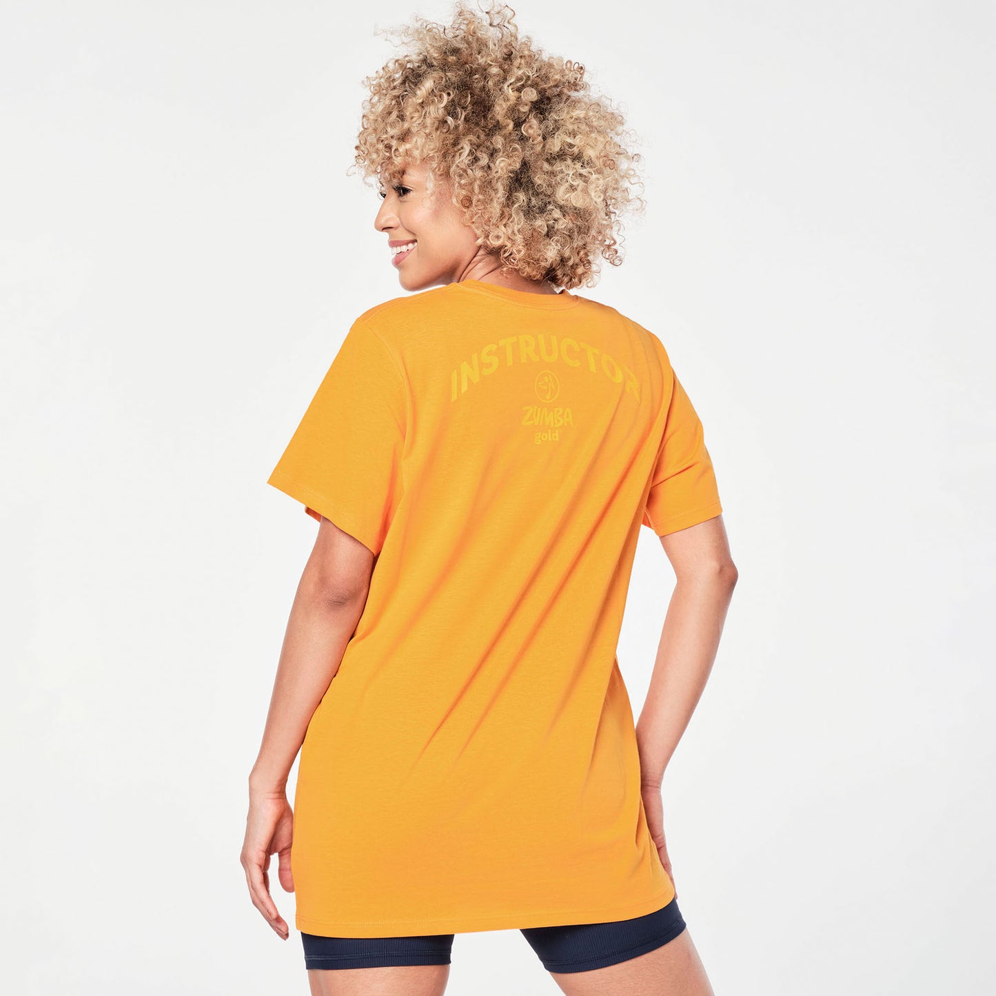 ZIN™ Zumba® Gold Crew Neck Tee - Gold Orange