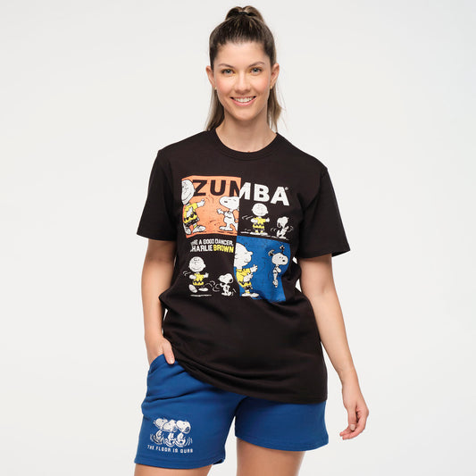 Zumba® X Peanuts™ Crew Neck Tee - Black