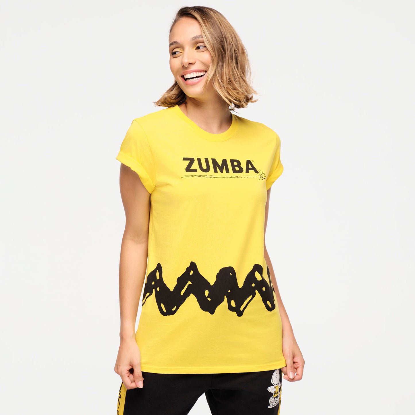 Zumba® X Peanuts™ Crew Neck Tee - Yellow