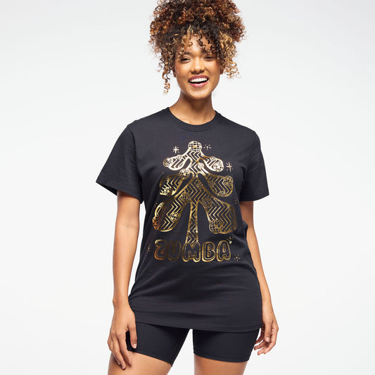 Zumba® Holiday Crew Neck Tee - Black