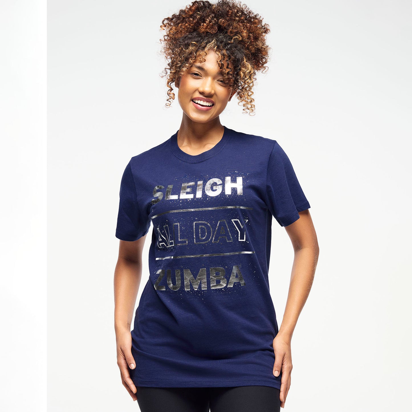 Zumba® Holiday Crew Neck Tee - Indigo