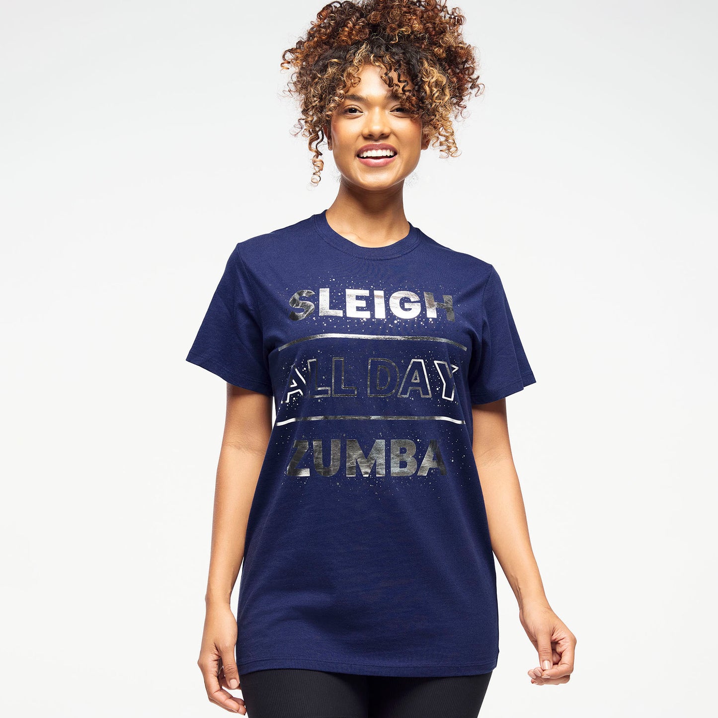 Zumba® Holiday Crew Neck Tee - Indigo