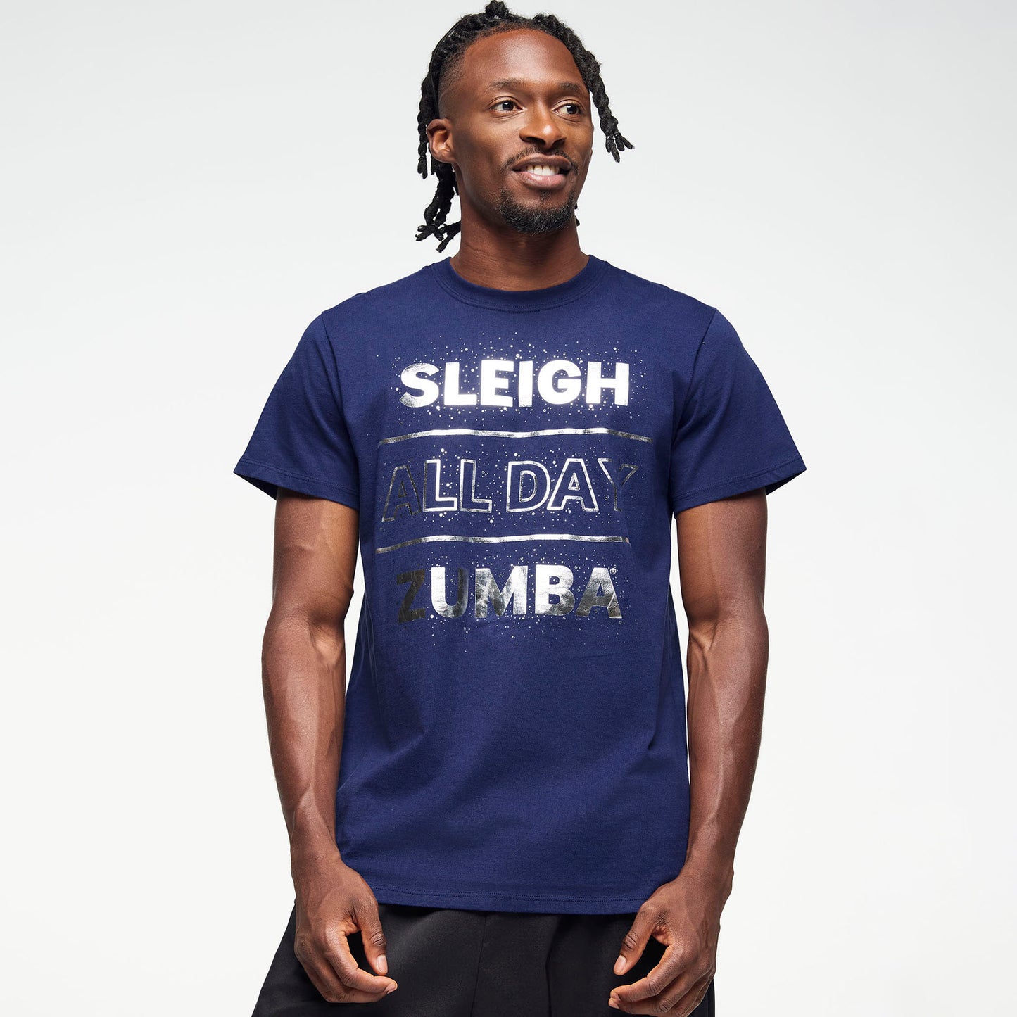 Zumba® Holiday Crew Neck Tee - Indigo