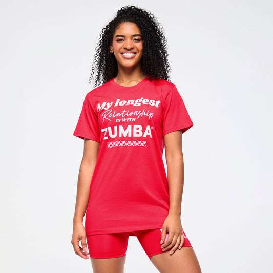 Zumba® Love Crew Neck Tee – Red (Instructor)