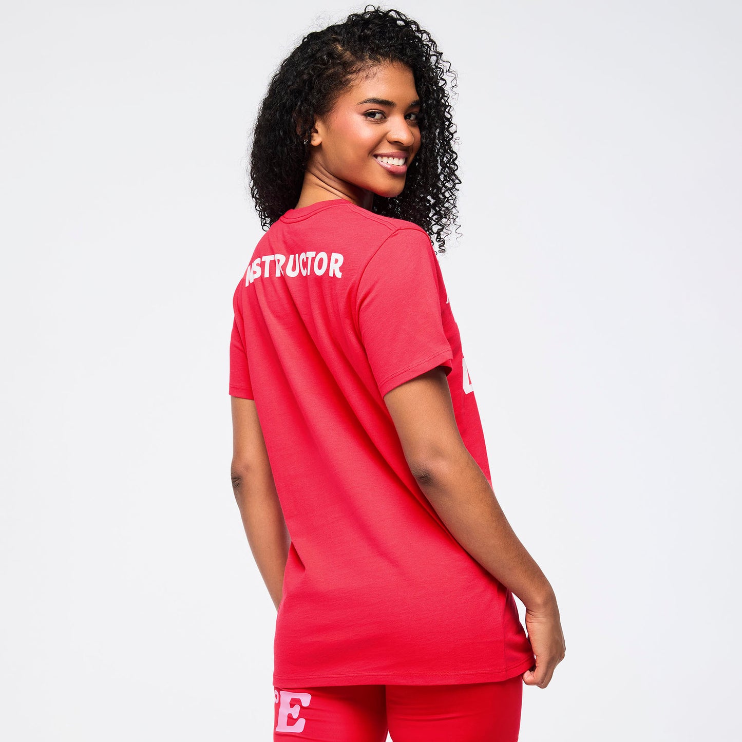 Zumba® Love Crew Neck Tee – Red (Instructor)