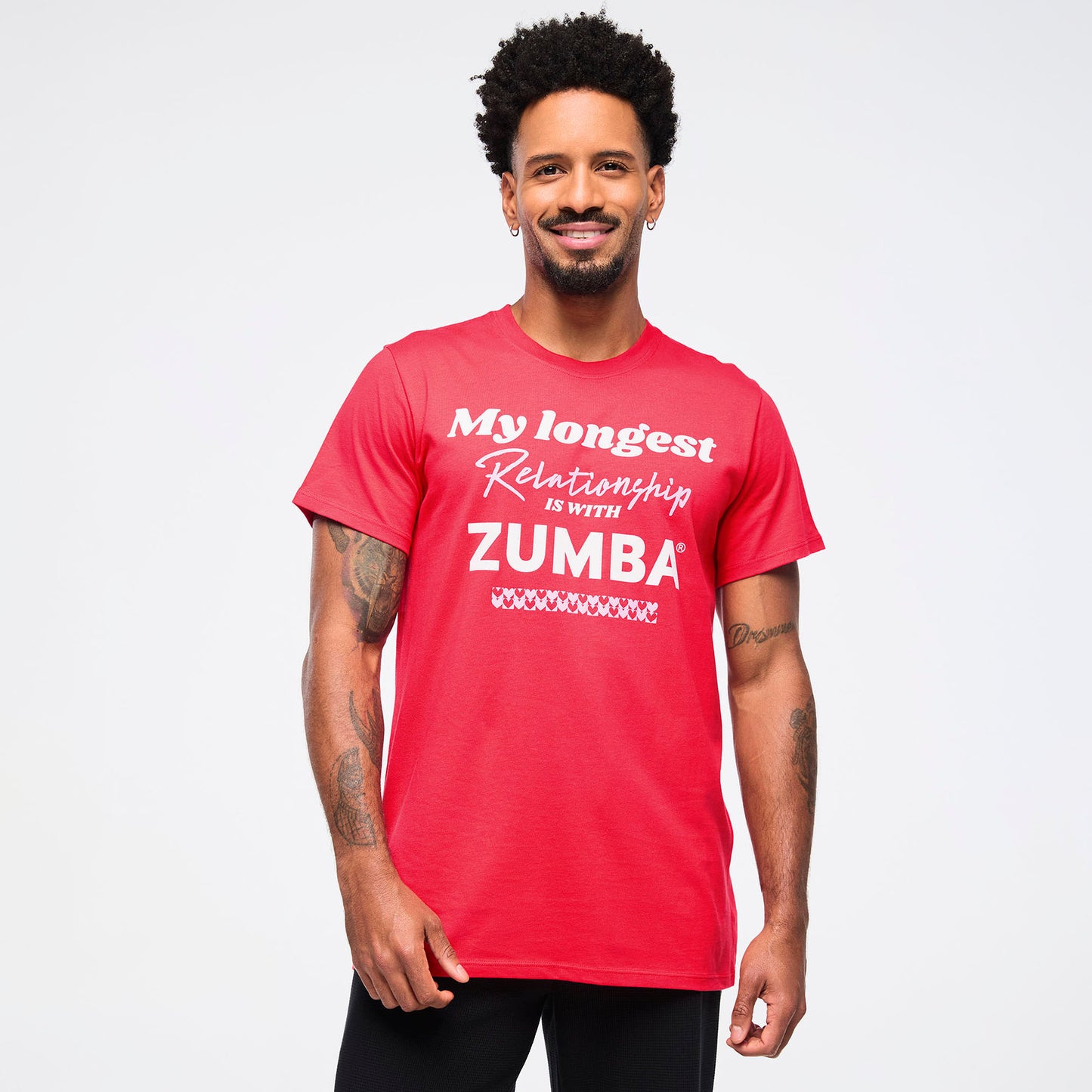 Zumba® Love Crew Neck Tee – Red (Instructor)