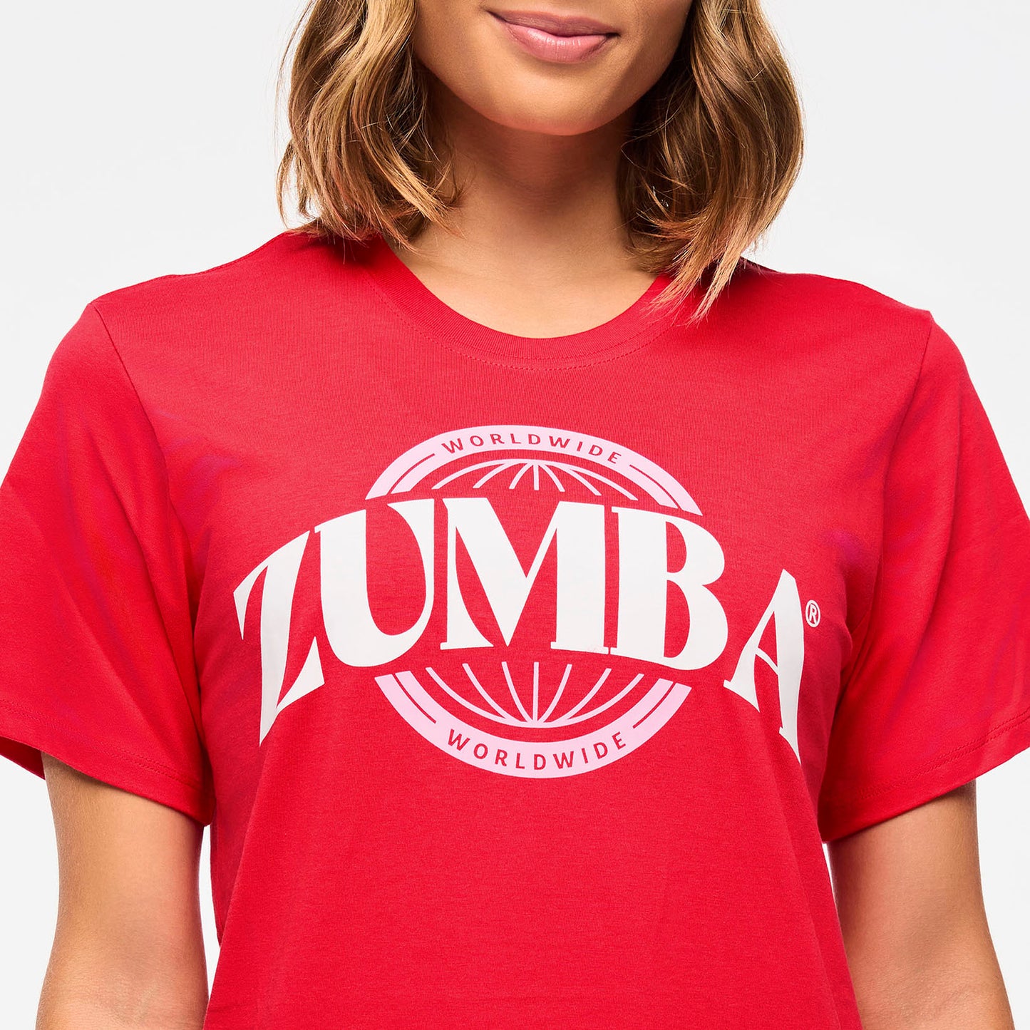 *LOW INVENTORY Zumba® Haus Unisex Crew Neck Tee - Red