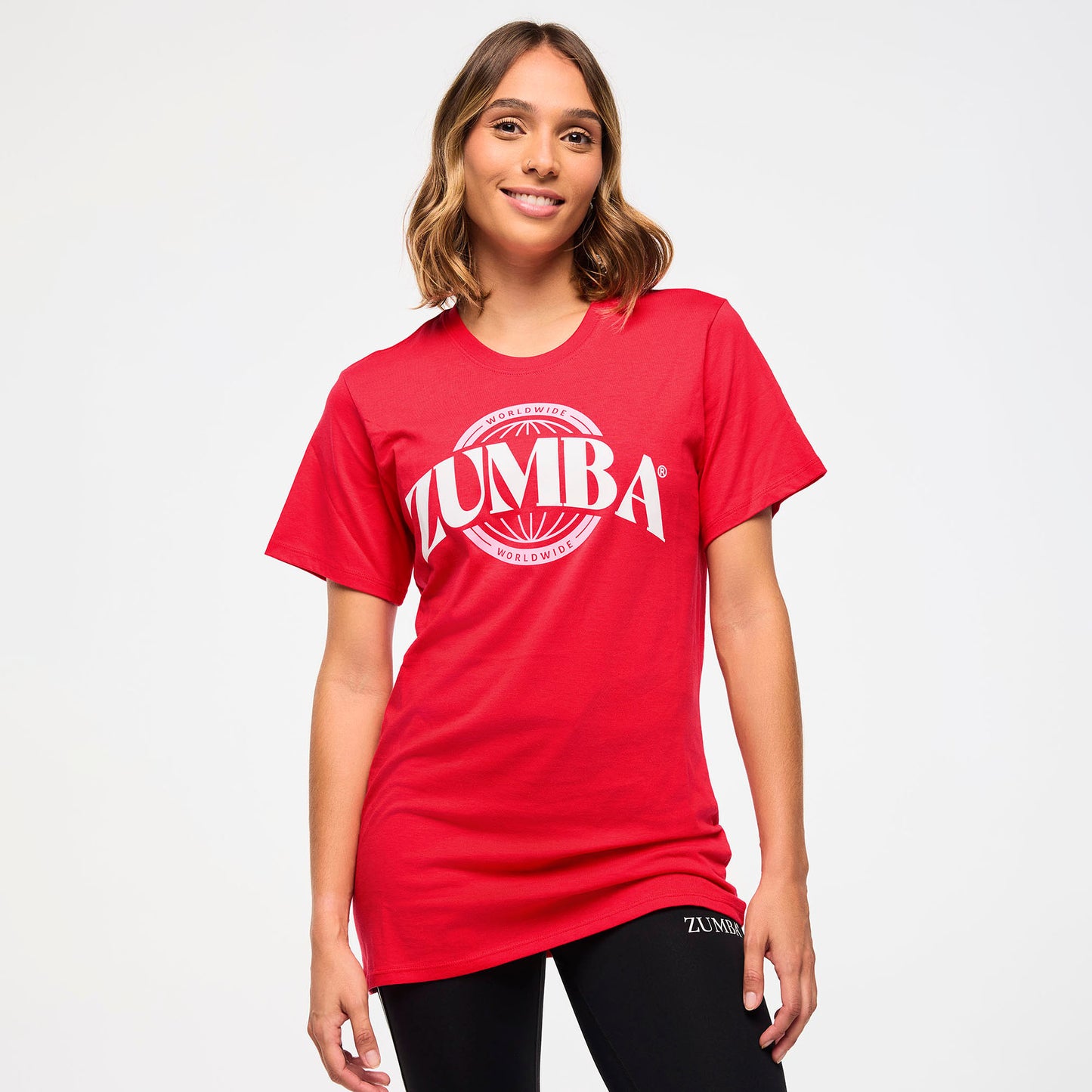 *LOW INVENTORY Zumba® Haus Unisex Crew Neck Tee - Red