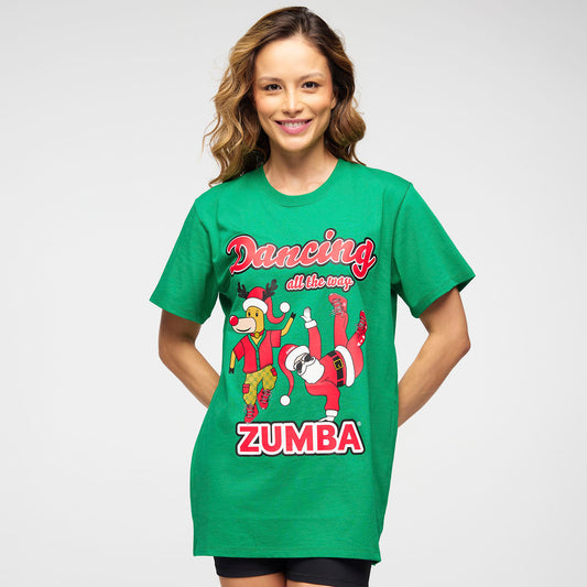 Zumba® Holiday Crew Neck Tee - Green