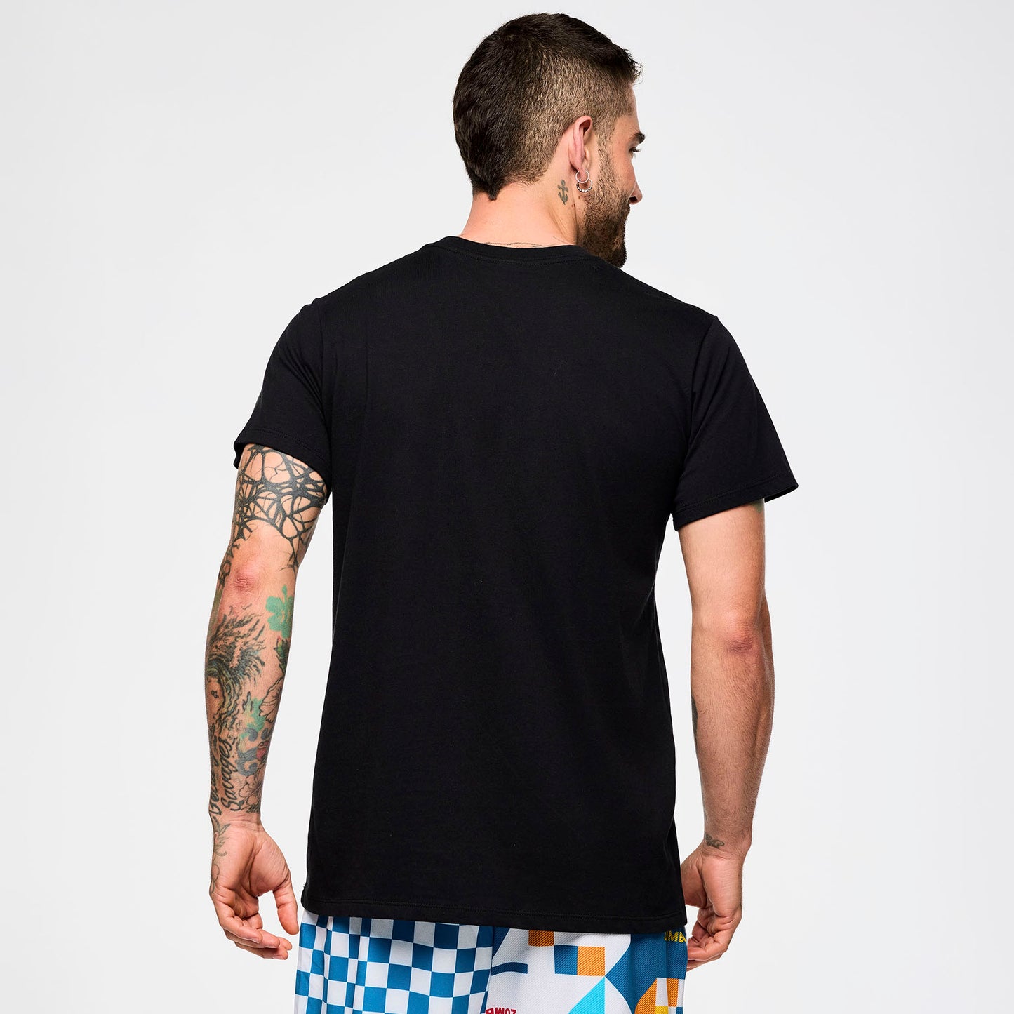 *LOW INVENTORY Zumba® Rays Crew Neck Tee - Bold Black