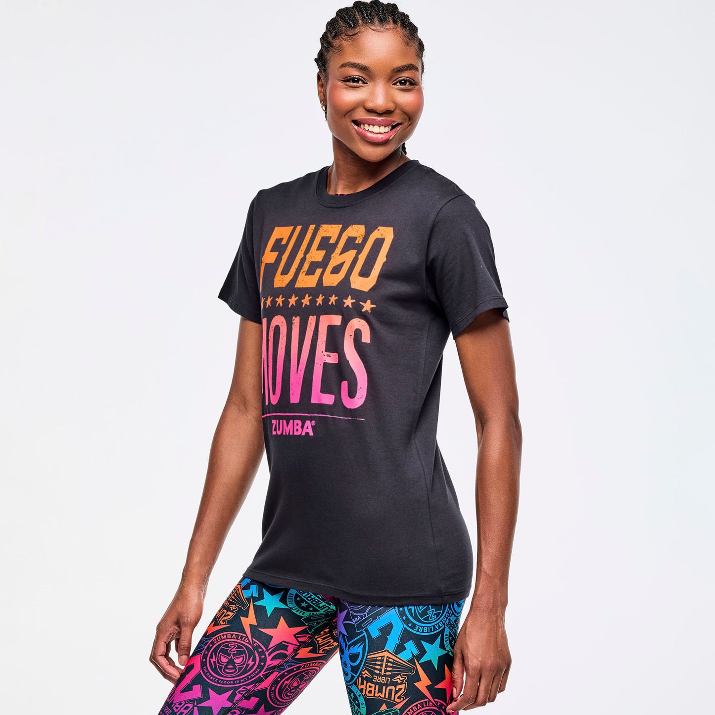 Zumba® Libre Crew Neck Tee - Bold Black (Instructor)