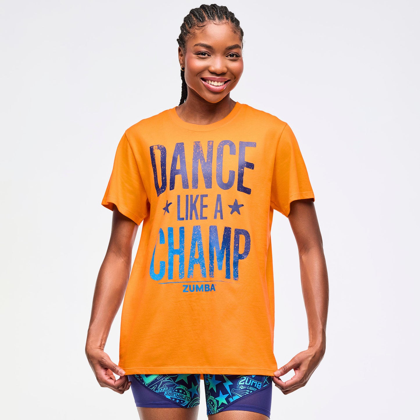 Zumba® Libre Crew Neck Tee - Orange Punch