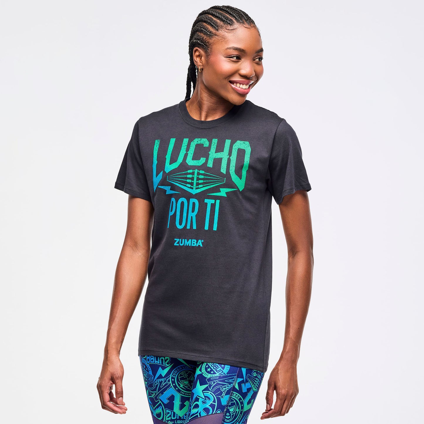 Zumba® Libre Crew Neck Tee 2.0 - Bold Black