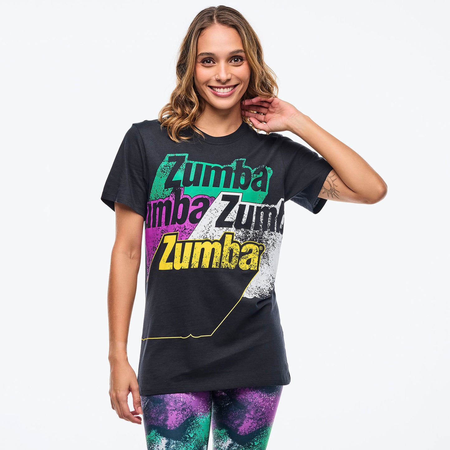 Apres Zumba®  Unisex Crew Neck Tee - Bold Black