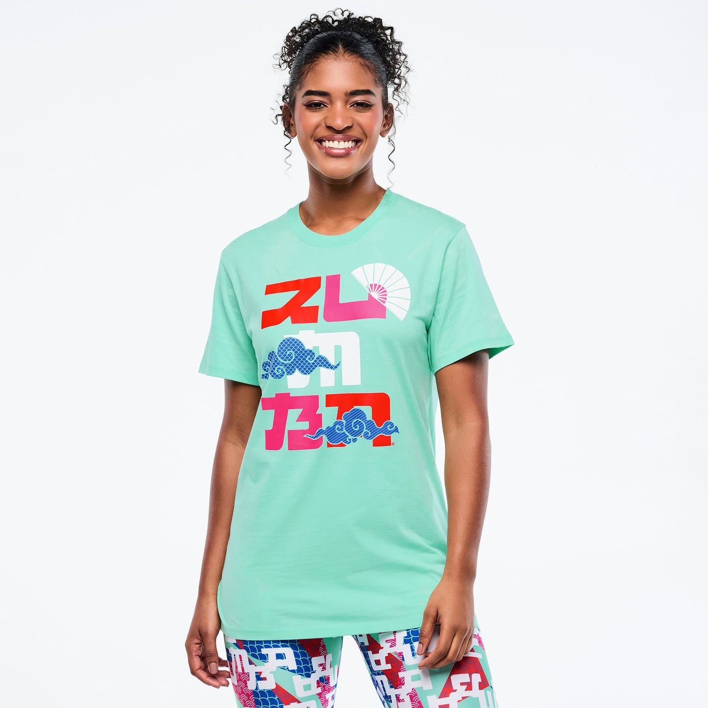 Eastern Flavor Crew Neck Tee - Light Green