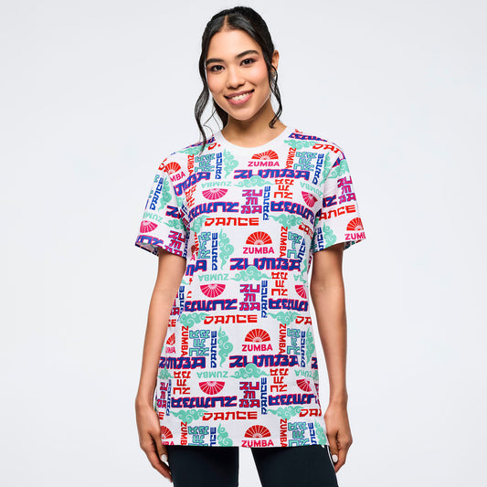 Eastern Flavor Crew Neck Tee - White/Blue