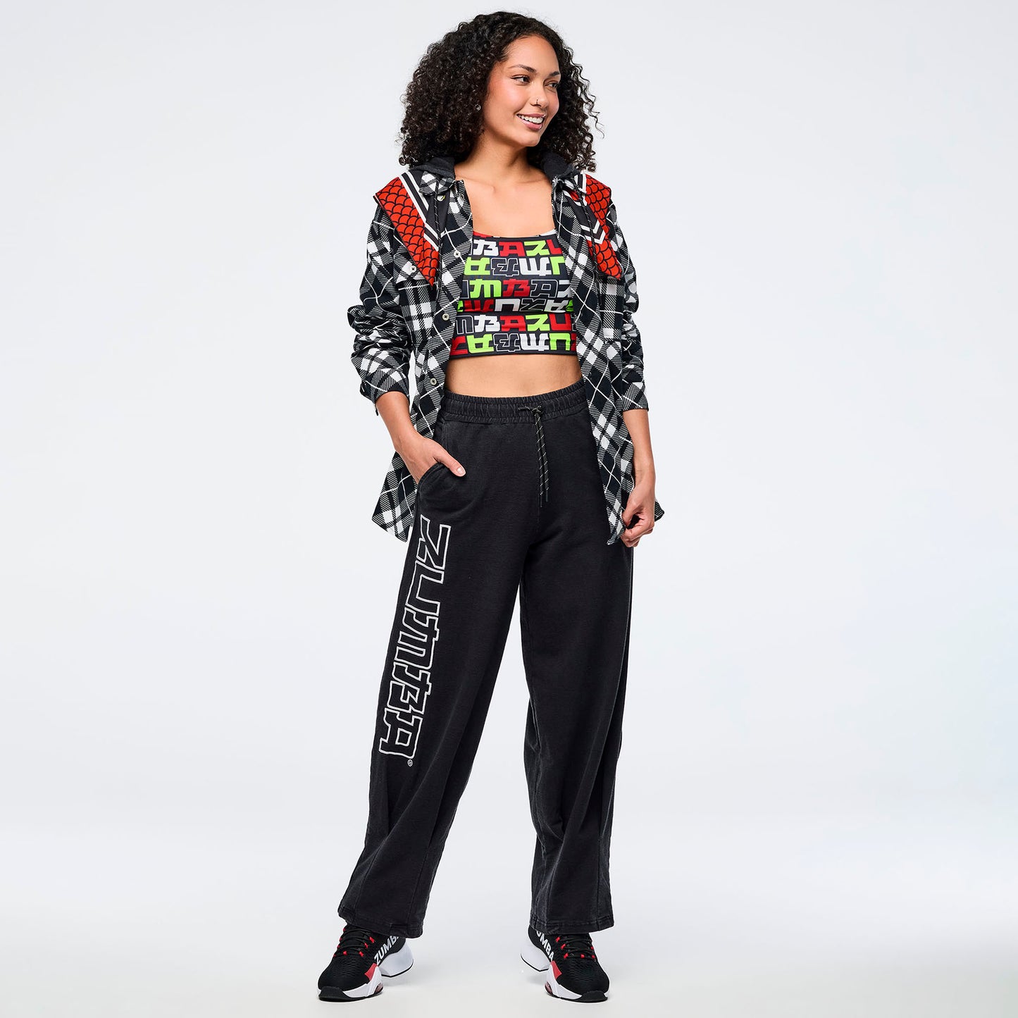 Eastern Flavor Flannel Shacket With Hood