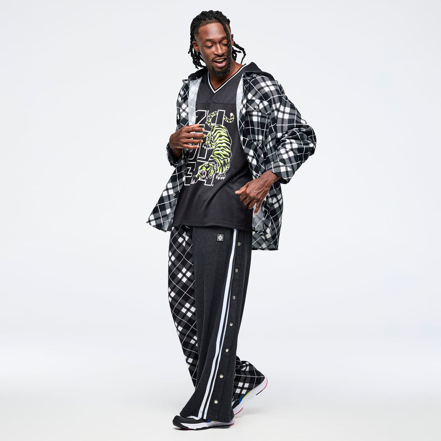 Eastern Flavor Flannel Shacket With Hood