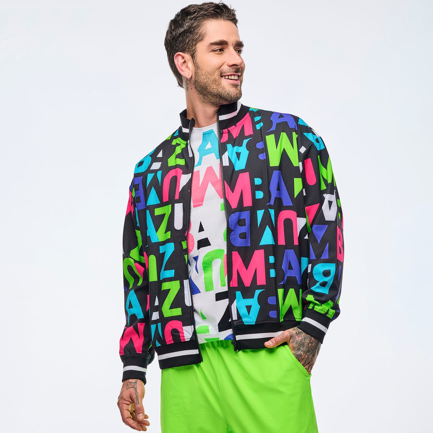 |Neon Oversized Track Jacket