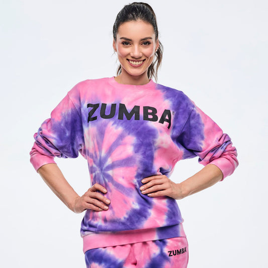 | Neon Pullover Sweatshirt - Pink/Purple