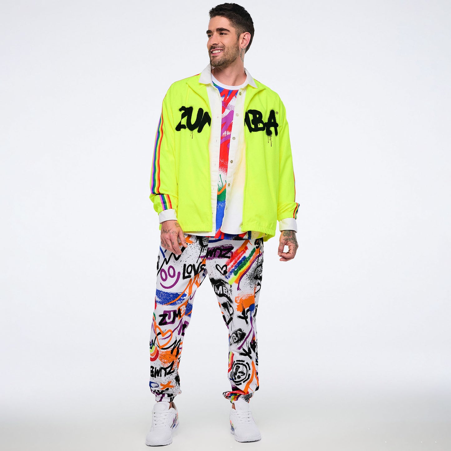 Pride Mock Neck Woven Jacket