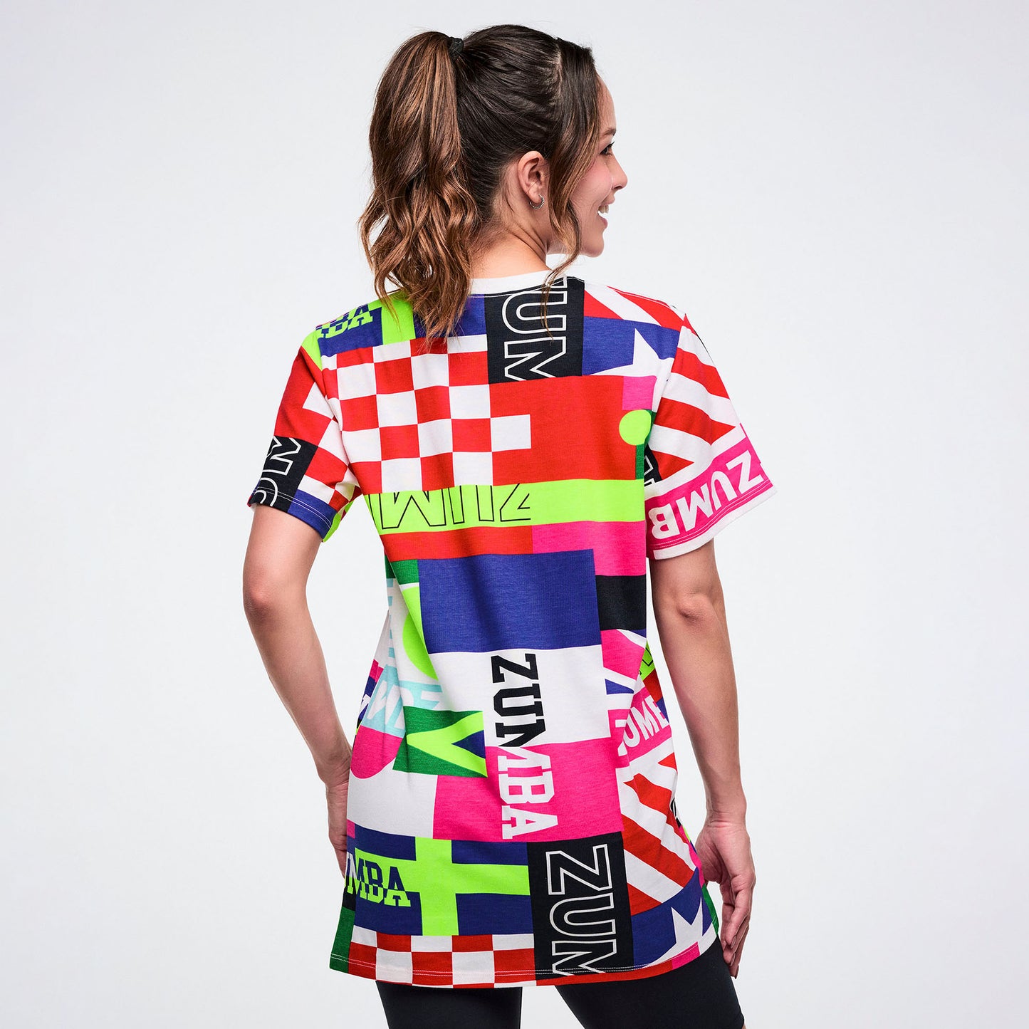 Worldwide Unisex Crew Neck Tee - White/Pink