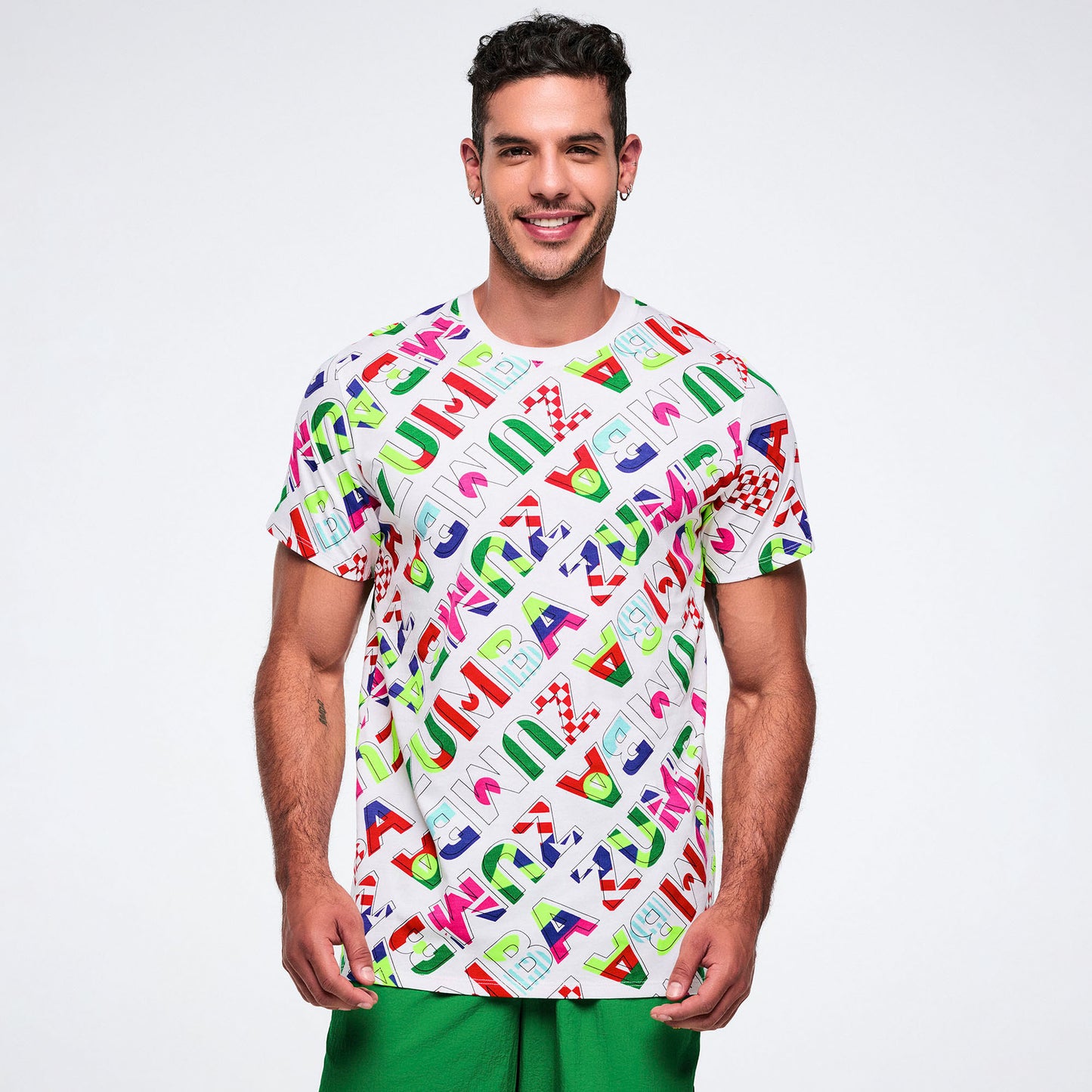 Worldwide Unisex Crew Neck Tee - White/Red