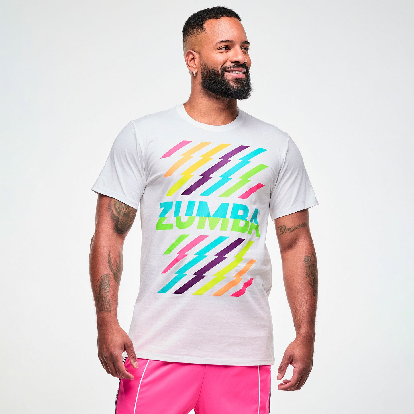 Electric Feel Unisex Crew Neck Tee - White
