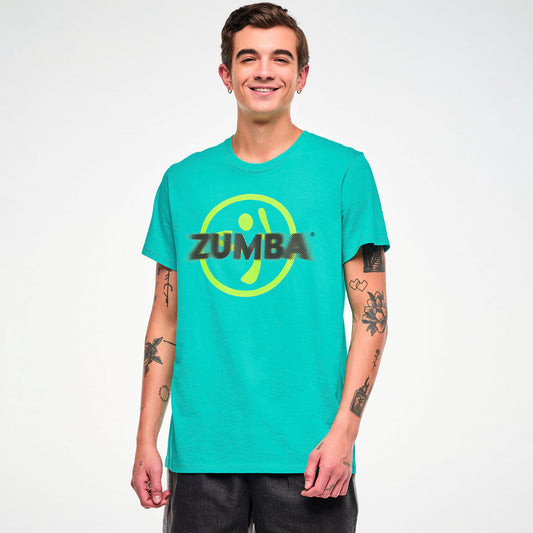 Electric Feel Unisex Crew Neck Tee - Aqua