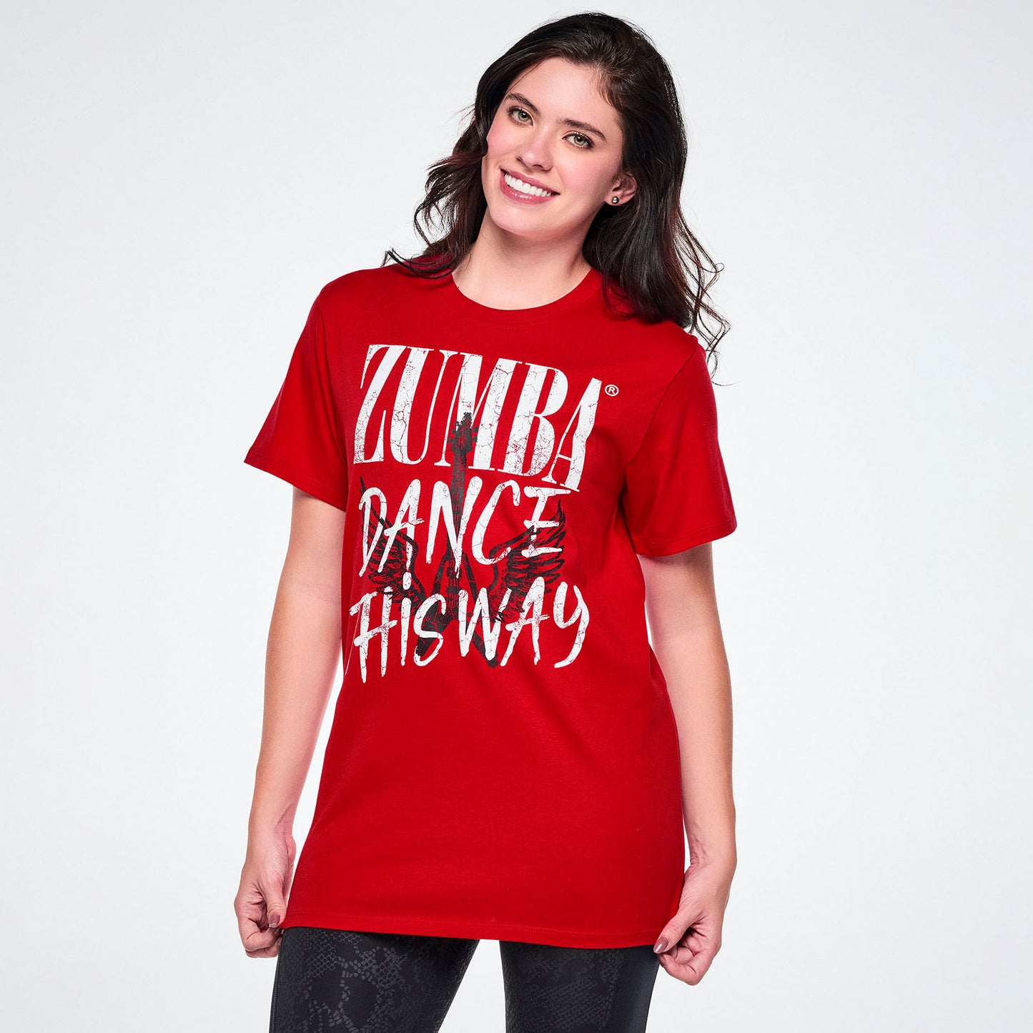 Rock 'n' Roll Unisex Crew Neck Tee - Red
