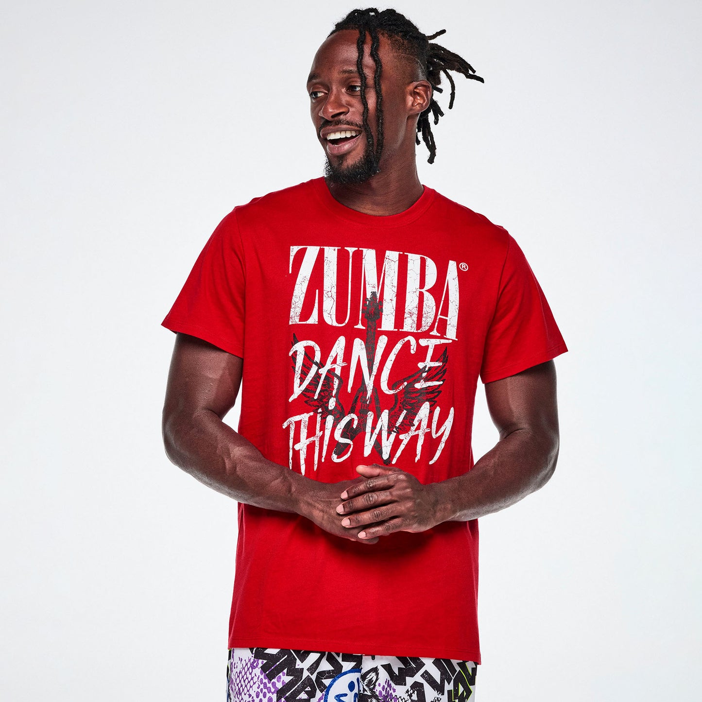 Rock 'n' Roll Unisex Crew Neck Tee - Red