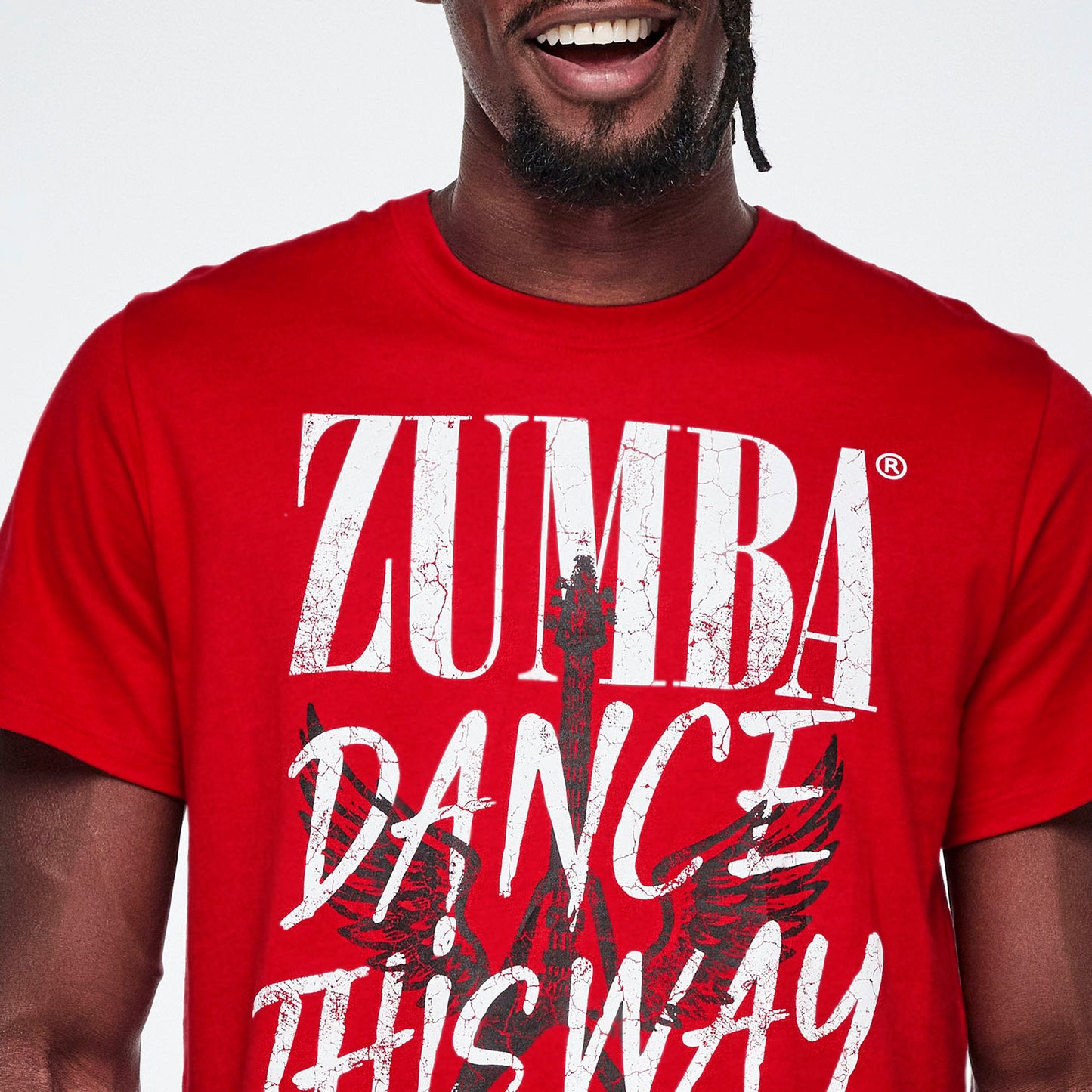 Rock 'n' Roll Unisex Crew Neck Tee - Red