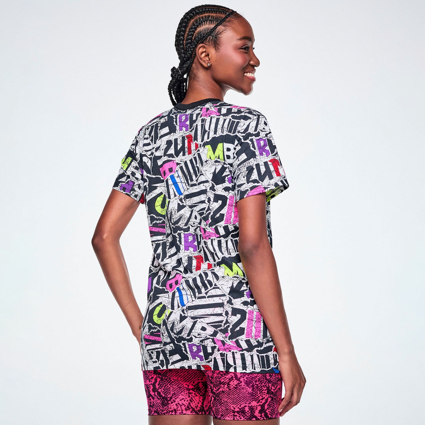 Rock 'n' Roll Unisex Crew Neck Tee - Black/White