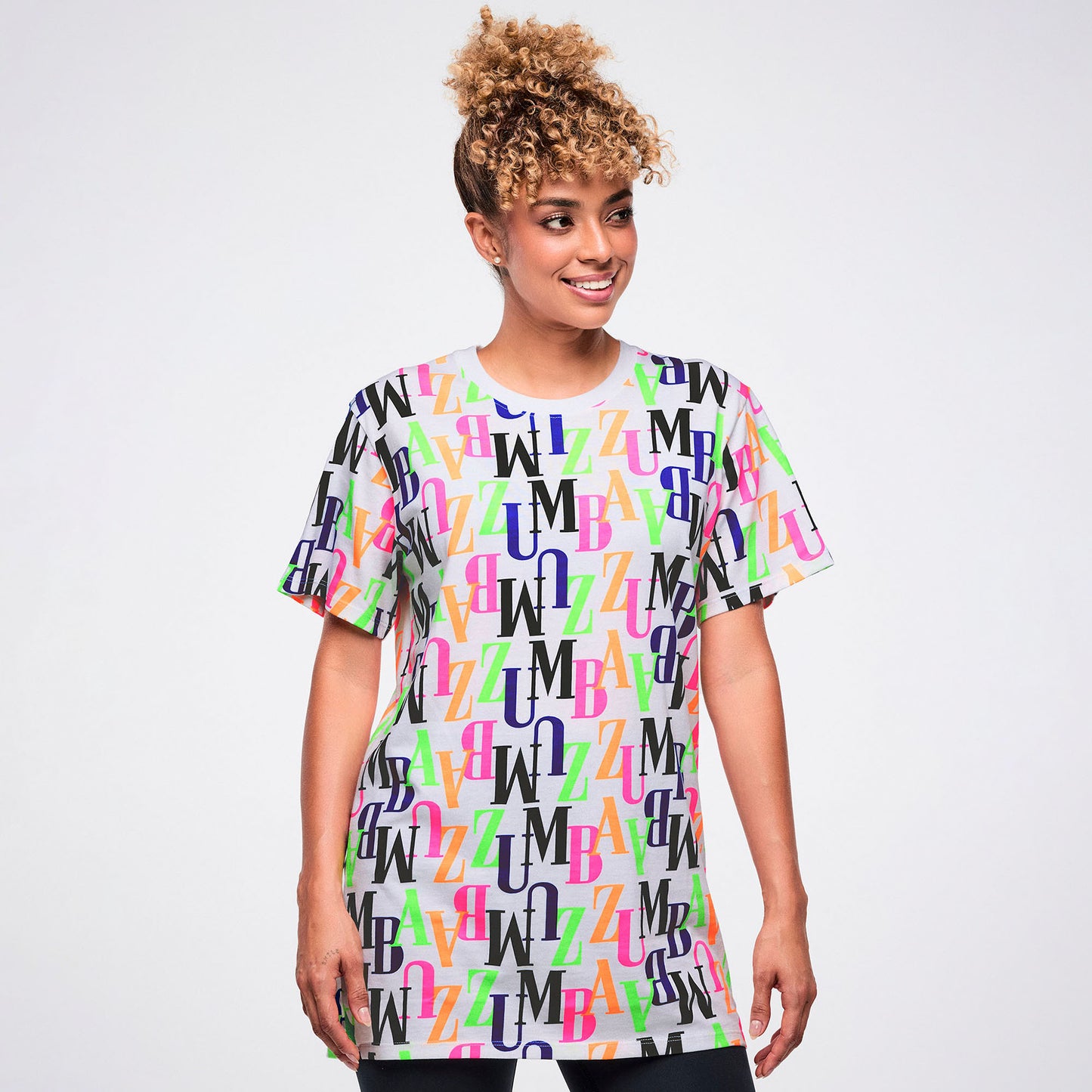 Dale-Z Unisex Crew Neck Tee - White/Multi