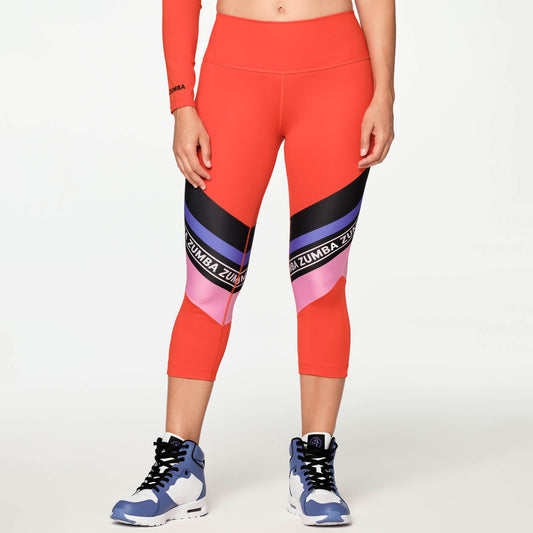 Zumba®All Day High Waisted Capri Legging LIMITED SIZES & COLOURS AVAIL